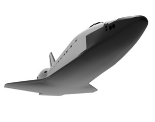 Space Shuttle isolated on white