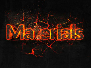 Materials Fire text flame burning hot lava explosion background.