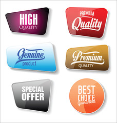Abstract modern sale vector badges collection