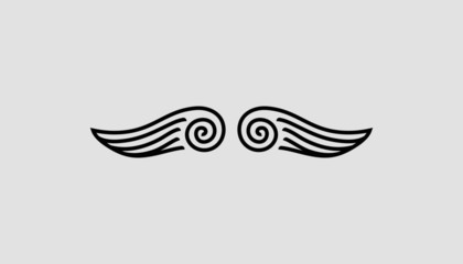 Obraz premium abstract of wings illustration vector