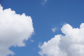 clouds in blue sky