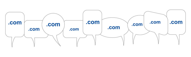 Sprechblasen - Domain - .com