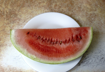 Fototapeta na wymiar Watermelon on white background
