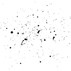 Artistic paint splashes