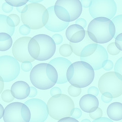 blue bubbles seamless pattern