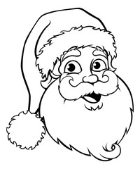 Santa Claus Outline