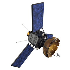 3d render of a space research satellite isolated on a white background © jack_less