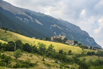 Naklejka na ściany i meble Mountain landscape of Maiella (Abruzzi)