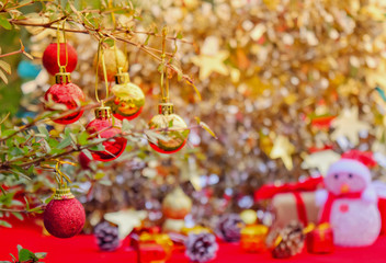 christmas concept bokeh background