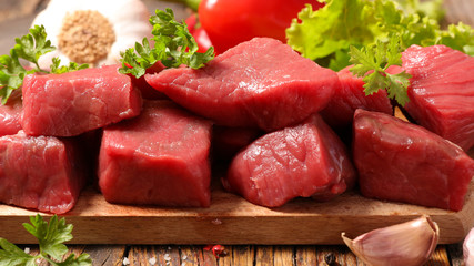 raw beef on board