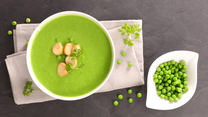green pea soup