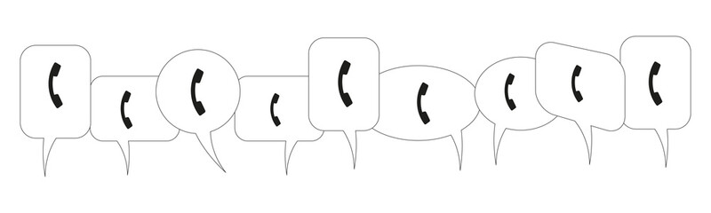 Sprechblasen - Telefon