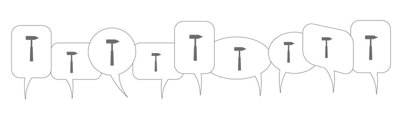 Sprechblasen - Hammer