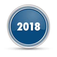 Blauer Button - 2018 - Jahresbeginn