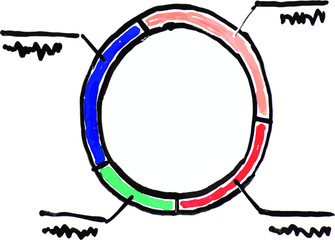 Data Chart White Board Illustration