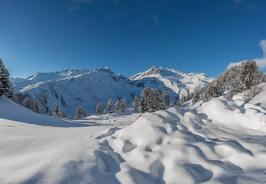 Winterlandschaft in der Schweiz