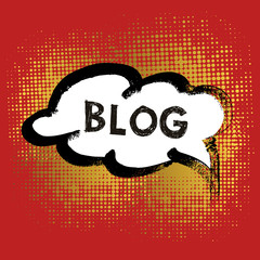 Illustration of a Blog chat bubble