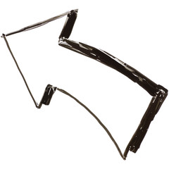 Left Arrow White Board Illustration