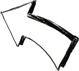 Left Arrow White Board Illustration