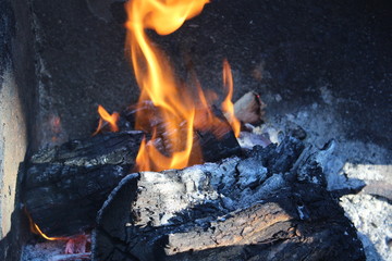 Wood Burning Fire