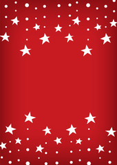 falling star background, red abstract wallpaper, star line template, vector illustration 