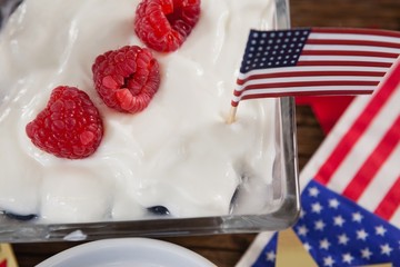 Fruit ice cream with 4th july theme