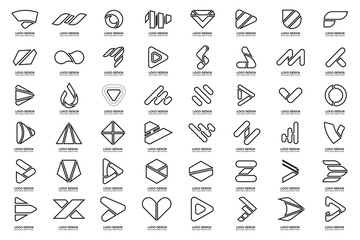 Modern Minimal Vector Logo for banner