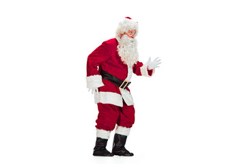 Portrait of Man in Santa Claus Costume