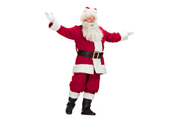 Portrait of Man in Santa Claus Costume