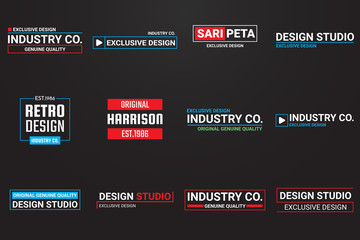 Minimal Vector Logo for banner