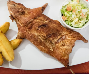 Fried guinea pig