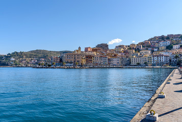 Fototapeta na wymiar Porto Santo Stefano, seaport town of Monte Argentario, province of Grosseto, tuscany, italy