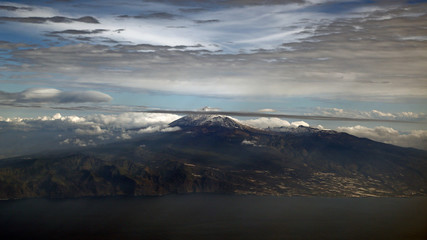 Isla de Tenerife desde el cielo