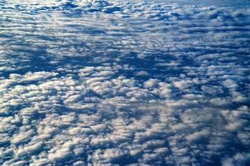 Skyscape viewed from airplane