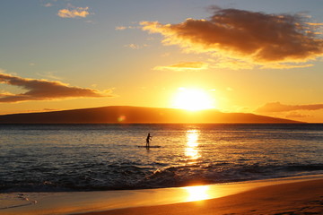 Fototapeta na wymiar Maui Sunset