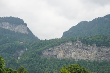 Fototapeta premium Mountainscape Alps, Switzerland at summer near Meiringen