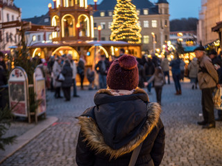 Obraz premium Idylle auf dem Weihnachtsmarkt