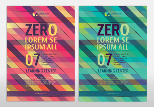 Multipurpose Flyer Layout with Geometric Element 9