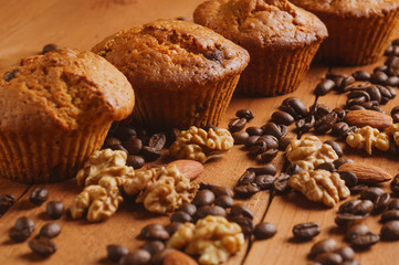 Obraz na płótnie Canvas Lovely muffins for breakfast