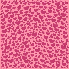 Vector illustrated Valentine's day patterns. Cute tile wedding backgrounds with hearts. Marriage invitation card. Lovely warping paper texture. Sweet love holiday backdrops