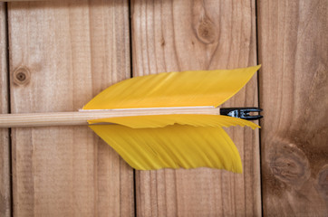 Old  style old wooden arrows