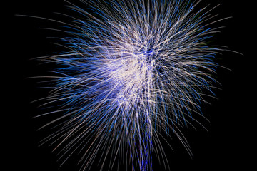 Fototapeta premium Celebrating happy new year with fireworks.