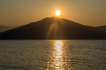 Fototapeta premium sunset at the sea