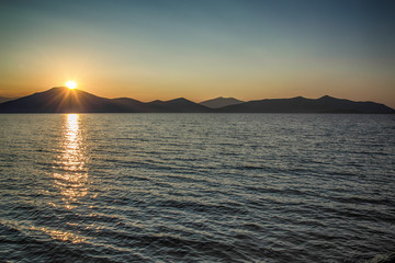 Fototapeta premium sunset at the sea