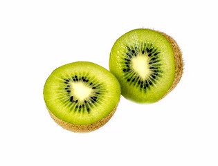 Fototapeta premium Kiwi on white background