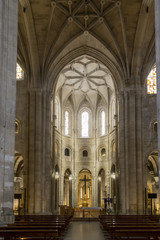 Fototapeta na wymiar interior cathedral of Santo Domingo de la Calzada, Rioja, Spain