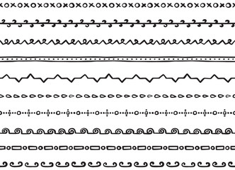 Illustrated seamless borders