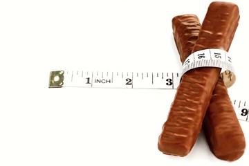 dieting lose weight and eat healthy by not eating chocolate in the new year no people stock photo