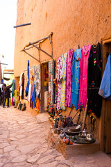 Fototapeta na wymiar berber handicrafts at moroccan shop