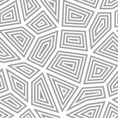 Polygonal seamless background. Geometric line gray pattern for wallpapers and textile - 183013531